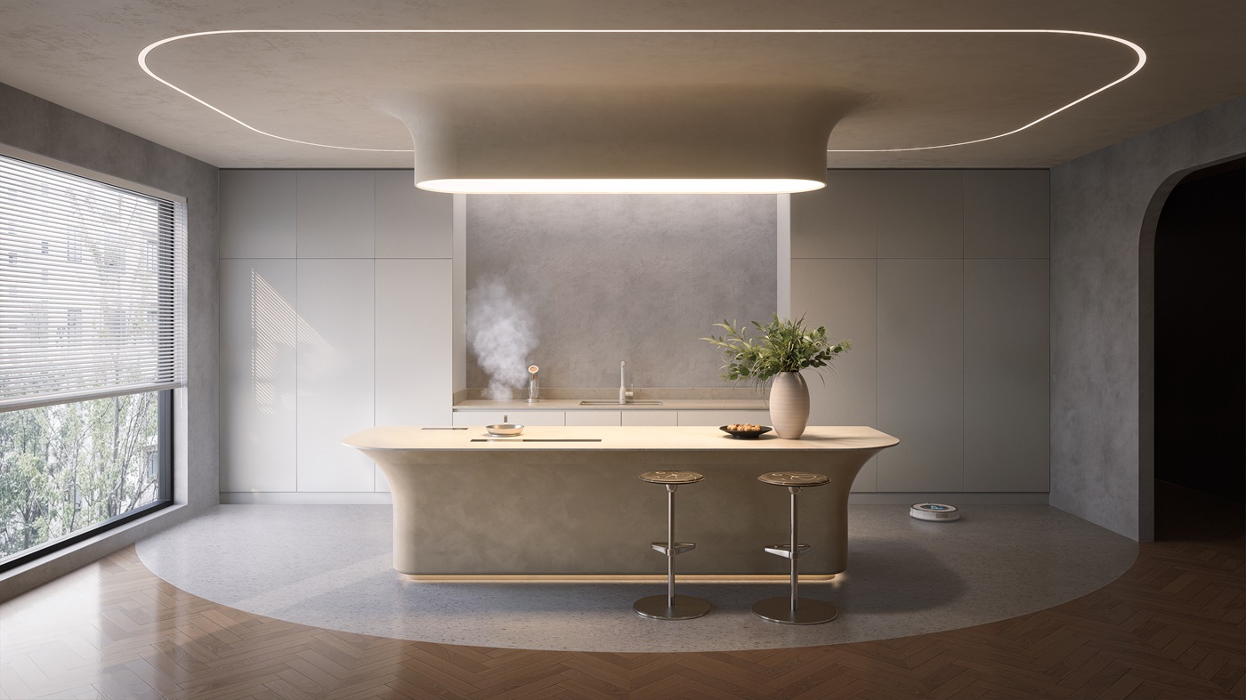 AURELIA SAND KITCHEN ISLAND