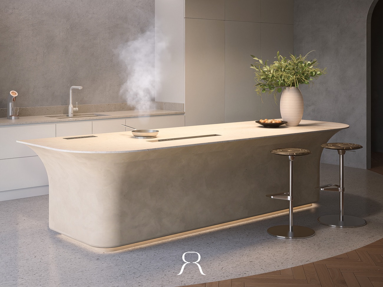 AURELIA SAND KITCHEN ISLAND