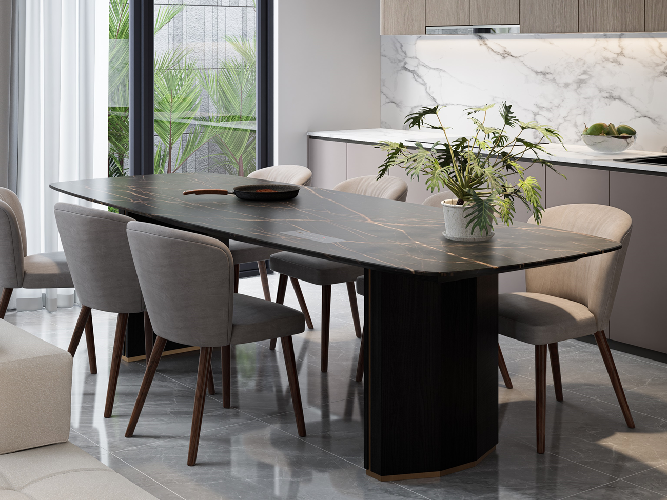 BÀN BẾP AURELIA OBSIDIAN