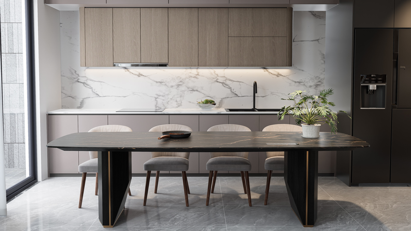 AURELIA OBSIDIAN KITCHEN TABLE