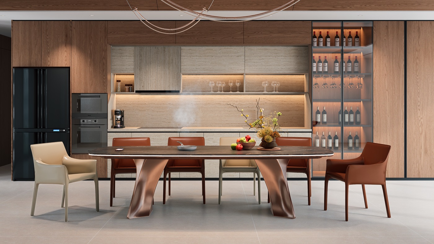 AURELIA BRONZE KITCHEN TABLE