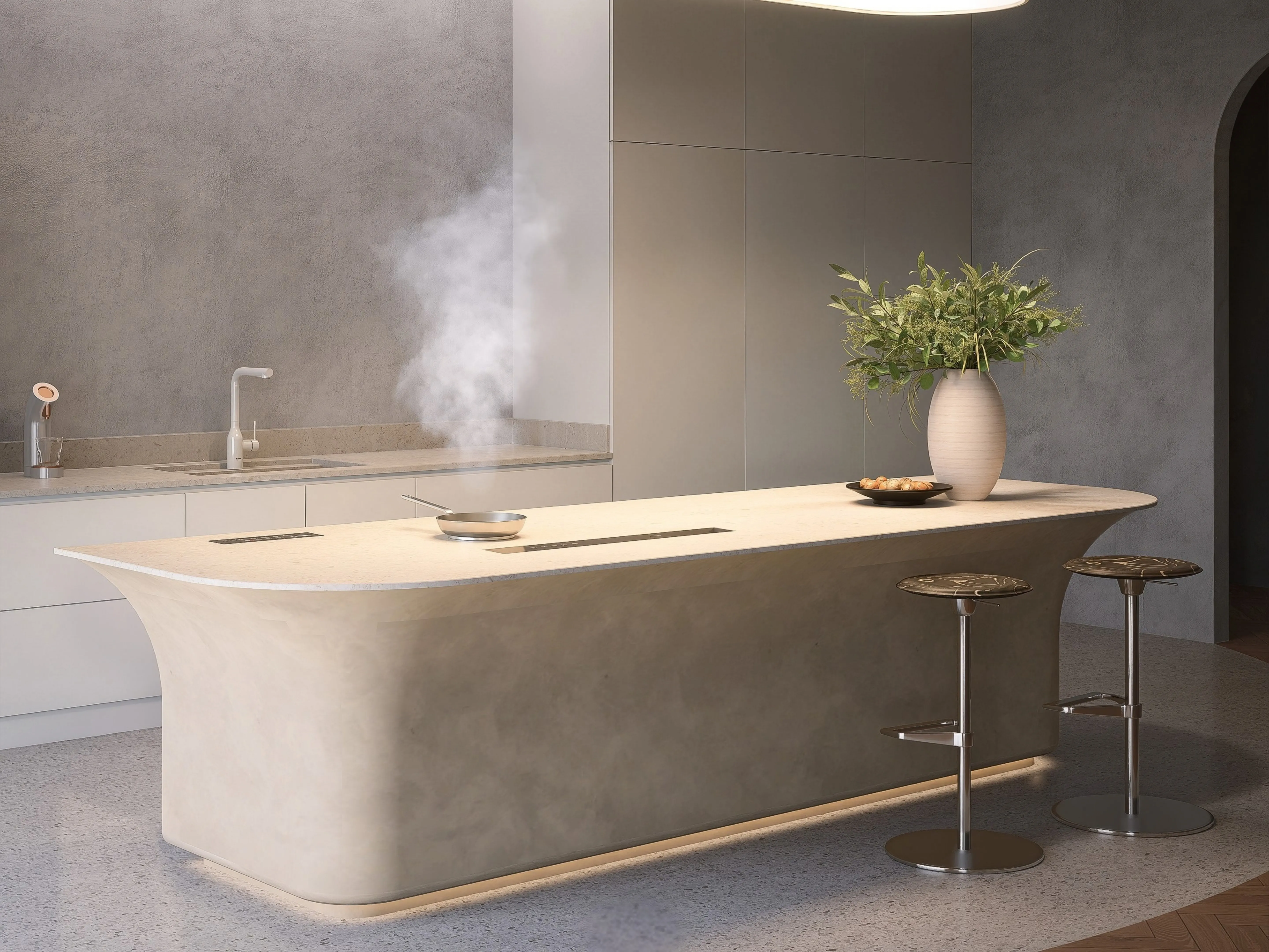AURELIA SAND KITCHEN ISLAND