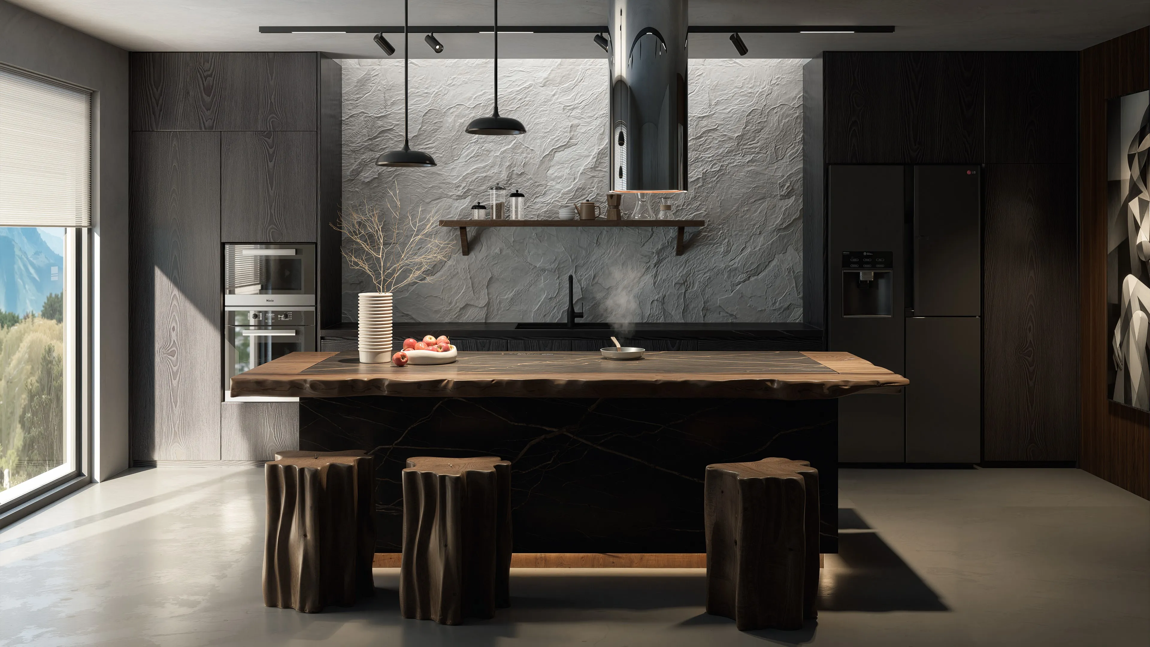 ĐẢO BẾP NOIR WOOD