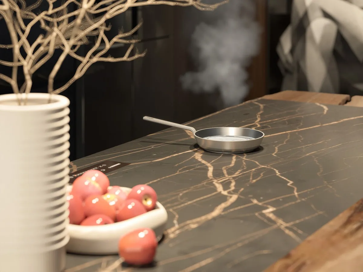 NOIR WOOD KITCHEN ISLAND