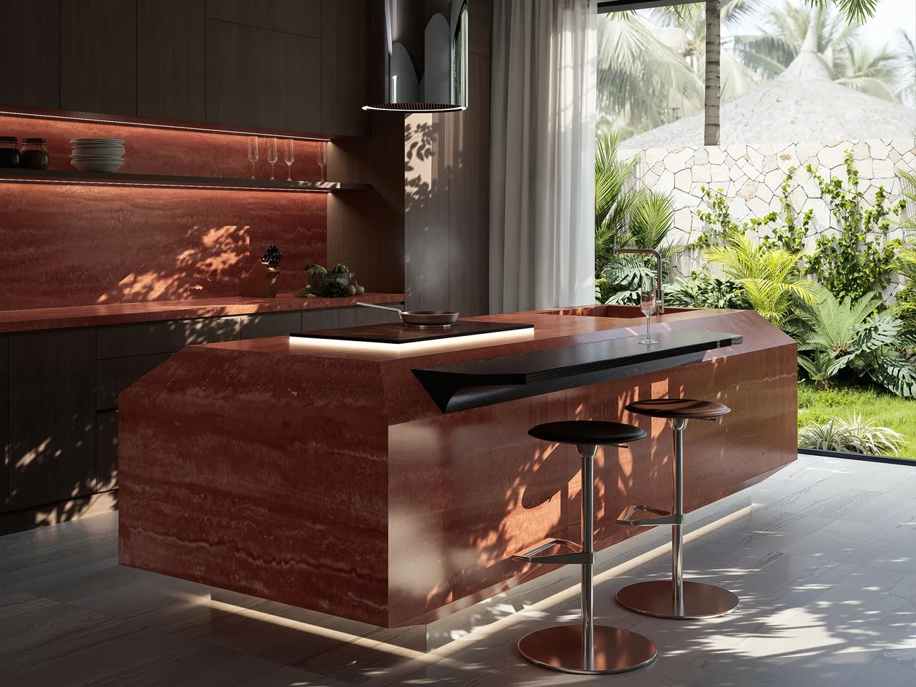 TERRA ROUGE KITCHEN ISLAND