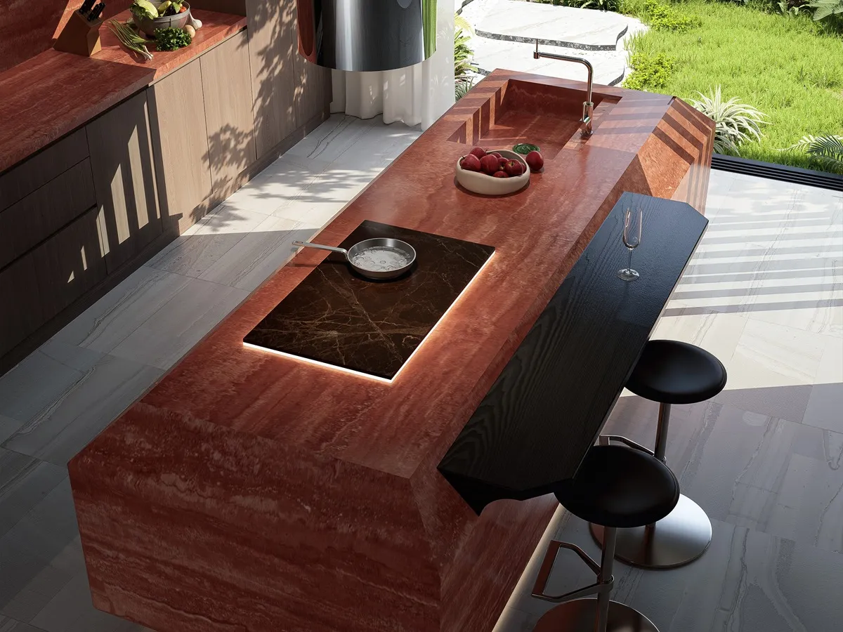 TERRA ROUGE KITCHEN ISLAND